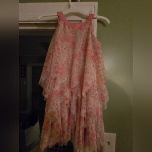 Christian Siriano Pink and Cream Dress